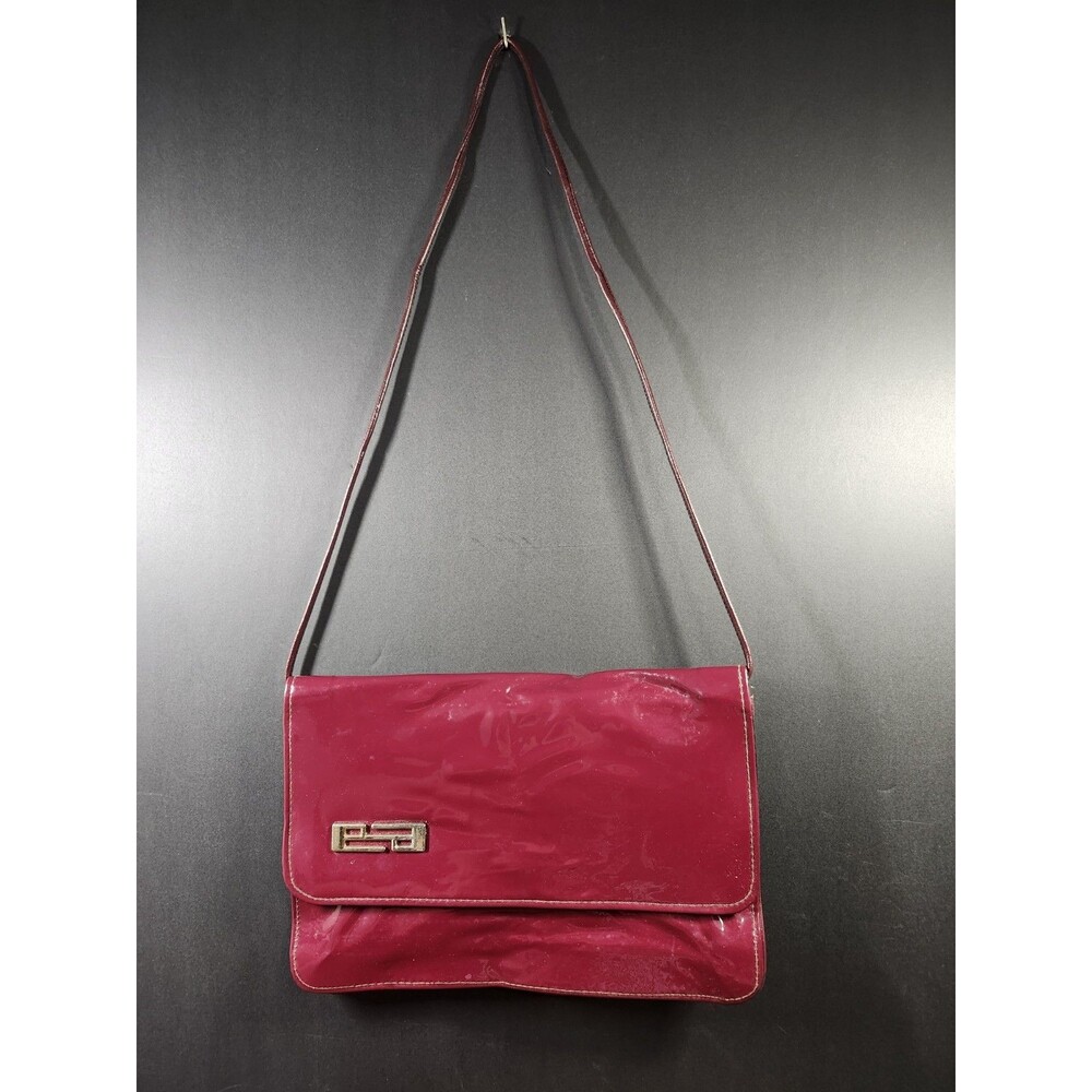 vintage Pierre Balmain patent leather evening shoulder bag